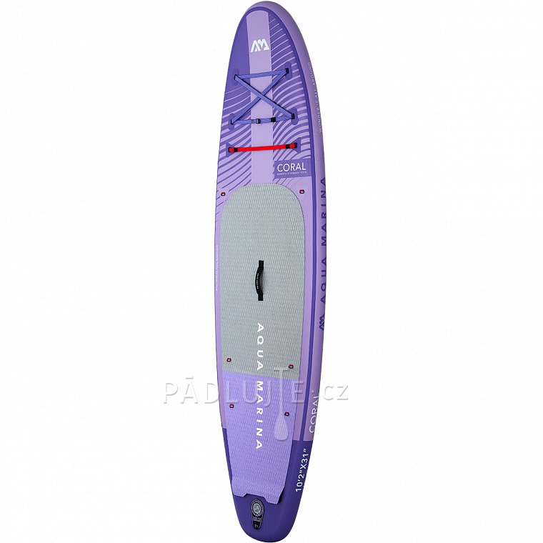 Paddleboard AQUA MARINA CORAL 10'2 fialová sada 2023