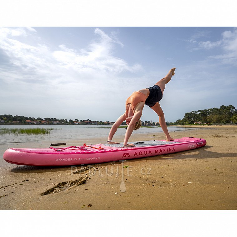 Paddleboard AQUA MARINA CORAL 10'2 malinová sada 2023