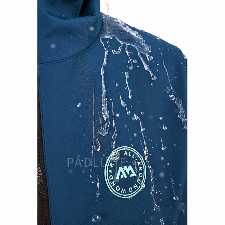 Pončo Aqua Marina Water-repellent Thermal (Navy) pro snadné převlékání v chladném počasí - L