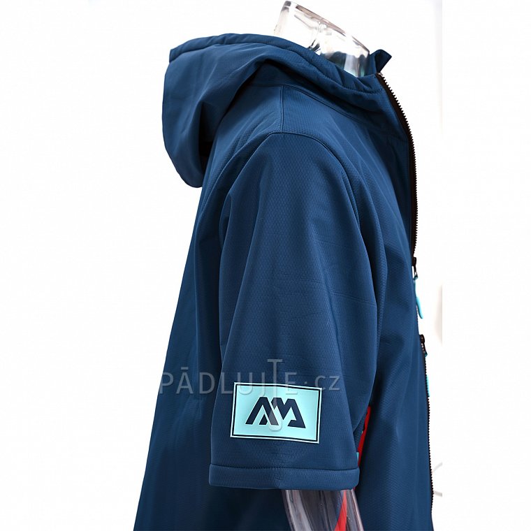 Pončo Aqua Marina Water-repellent Thermal (Navy) pro snadné převlékání v chladném počasí - L