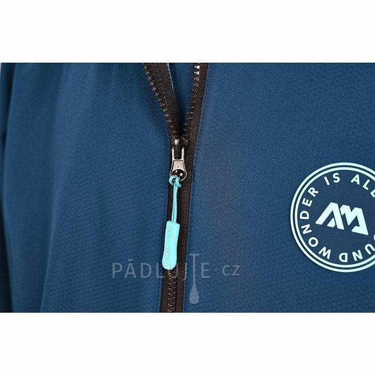 Pončo Aqua Marina Water-repellent Thermal (Navy) pro snadné převlékání v chladném počasí - L