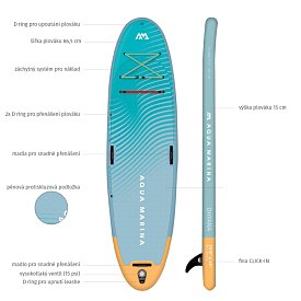 Paddleboard AQUA MARINA DHYANA 11'0 - nafukovací