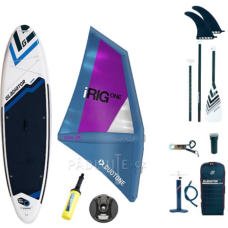 Paddleboard GLADIATOR WindSUP 10'7  komplet s nafukovací plachtou - nafukovací paddleboard, windsurfing i kajak
