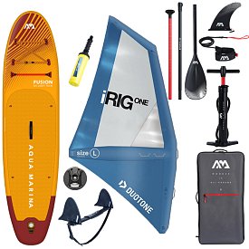 Paddleboard AQUA MARINA FUSION 10'10 komplet s nafukovací plachtou DUOTONE