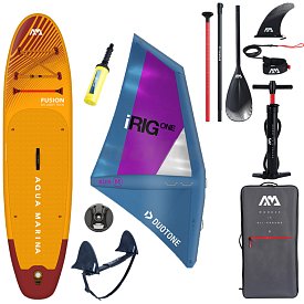 Paddleboard AQUA MARINA FUSION 10'10 komplet s nafukovací plachtou DUOTONE