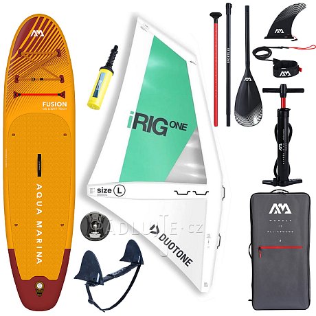 Paddleboard AQUA MARINA FUSION 10'10 komplet s nafukovací plachtou DUOTONE
