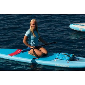 Tričko dámské PADDLEBOARDING LIGHT BLUE lycra krátký rukáv