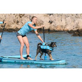 Tričko dámské PADDLEBOARDING LIGHT BLUE lycra krátký rukáv