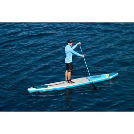 Tričko pánské PADDLEBOARDING LIGHT BLUE lycra dlouhý rukáv