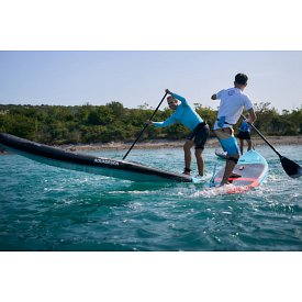 Tričko pánské PADDLEBOARDING LIGHT BLUE lycra dlouhý rukáv