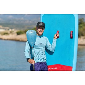 Tričko pánské PADDLEBOARDING LIGHT BLUE lycra dlouhý rukáv