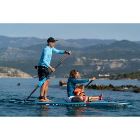 Tričko pánské PADDLEBOARDING LIGHT BLUE lycra dlouhý rukáv