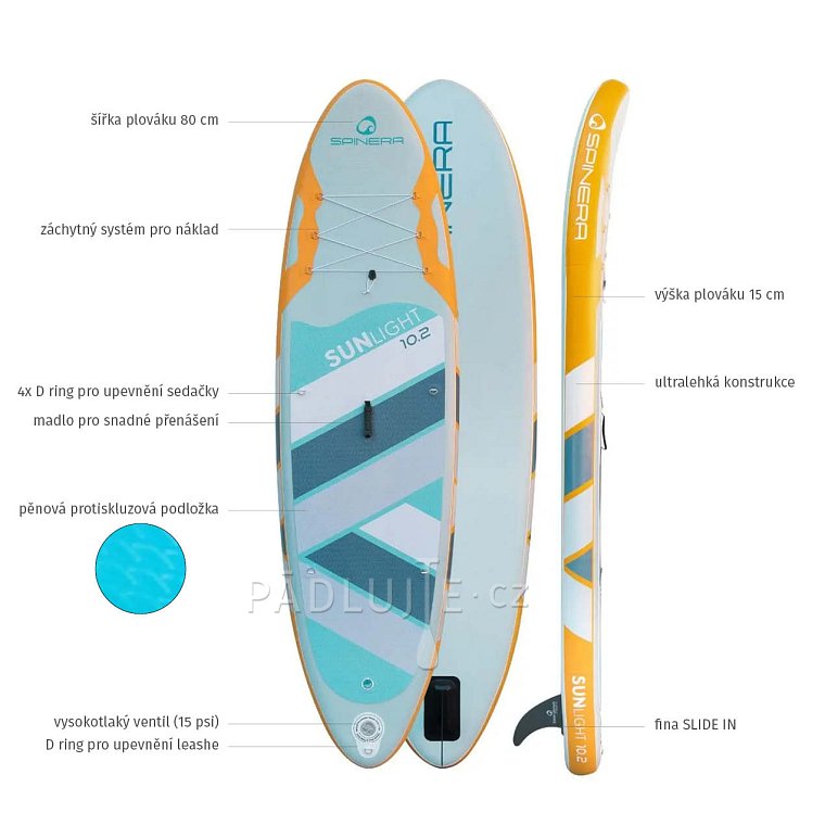 Paddleboard SPINERA SPINERA Sun Light 10'2 - nafukovací paddleboard