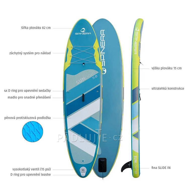 Paddleboard SPINERA SPINERA Sun Light 11'0 - nafukovací paddleboard