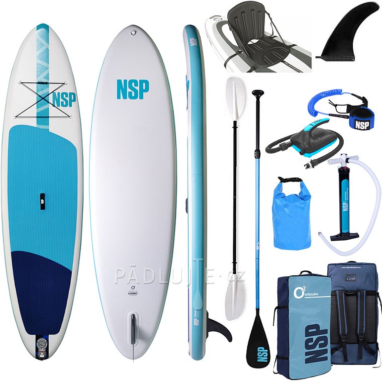 Paddleboard NSP 12’6 O2 Allrounder LT 32″ x 6″ - nafukovací