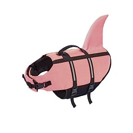 Záchranná plovací vesta pro psa Nobby Elen neon ŽRALOK růžová