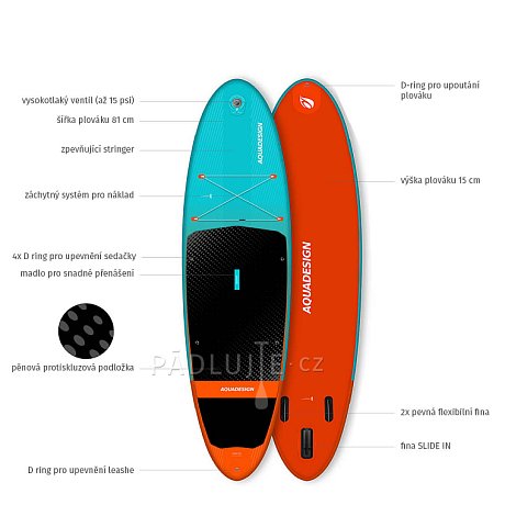 Paddleboard AQUADESIGN Luckey 10'2 - nafukovací