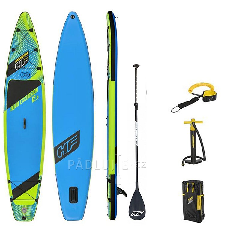 Paddleboard HYDRO FORCE AQUA EXCURSION 12'6'' s pádlem - nafukovací paddleboard