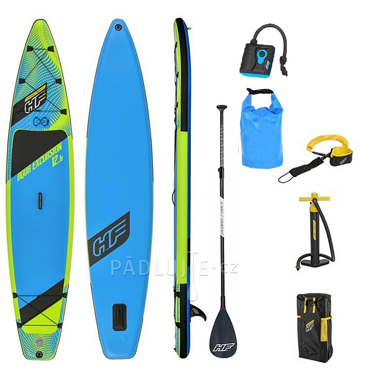 Paddleboard HYDRO FORCE AQUA EXCURSION 12'6'' s pádlem - nafukovací paddleboard