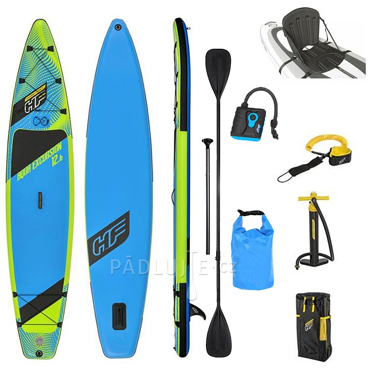 Paddleboard HYDRO FORCE AQUA EXCURSION 12'6'' s pádlem - nafukovací paddleboard