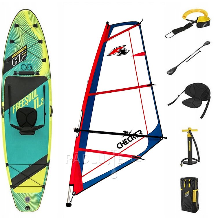 Paddleboard HYDRO FORCE FREESOUL COMBO 11'2 komplet s plachtou 2023 - nafukovací paddleboard, windsurfing, kajak