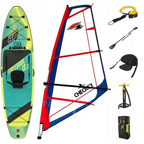 Paddleboard HYDRO FORCE FREESOUL COMBO 11'2 komplet s plachtou - nafukovací paddleboard, windsurfing, kajak