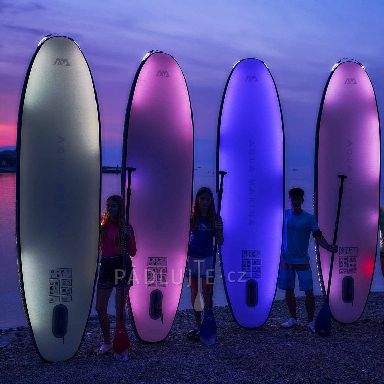 Paddleboard AQUA MARINA GLOW 10'4 - nafukovací svítící paddleboard