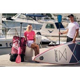 Tričko dámské PADDLEBOARDING PINK lycra krátký rukáv