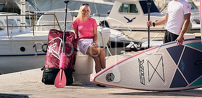 Kraťasy dámské PADDLEBOARDING PINK volné