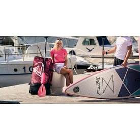 Kraťasy dámské PADDLEBOARDING PINK volné