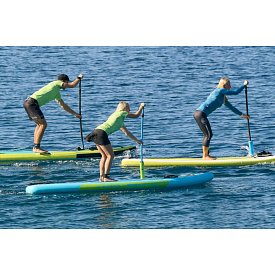 Tričko dámské PADDLEBOARDING NEON GREEN lycra krátký rukáv