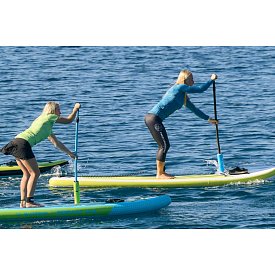 Tričko dámské PADDLEBOARDING NEON GREEN lycra krátký rukáv