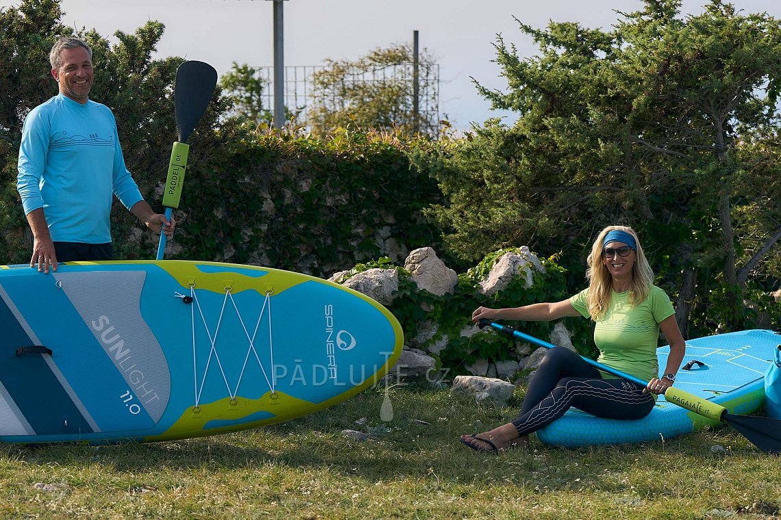 Tričko dámské PADDLEBOARDING NEON GREEN svítivě zelené krátký rukáv