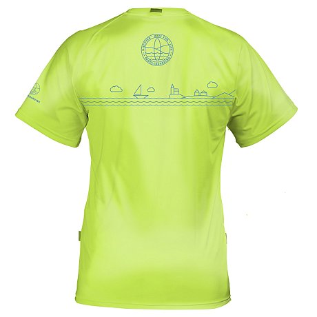 Tričko pánské PADDLEBOARDING NEON GREEN lycra krátký rukáv