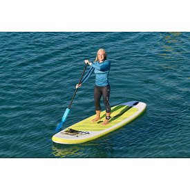 Tričko dámské PADDLEBOARDING PETROL lycra dlouhý rukáv