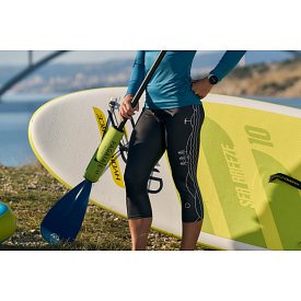 Tričko dámské PADDLEBOARDING PETROL lycra dlouhý rukáv