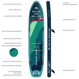 Paddleboard AQUA MARINA SuperTrip 14'0 Tandem- nafukovací model 2024