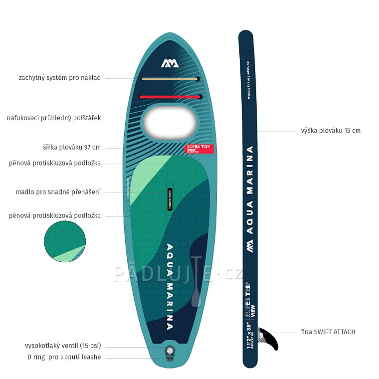 AQUA MARINA Supertrip View 11'2 - nafukovací paddleboard model 2024