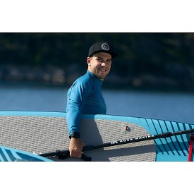 Tričko pánské PADDLEBOARDING PETROL lycra dlouhý rukáv