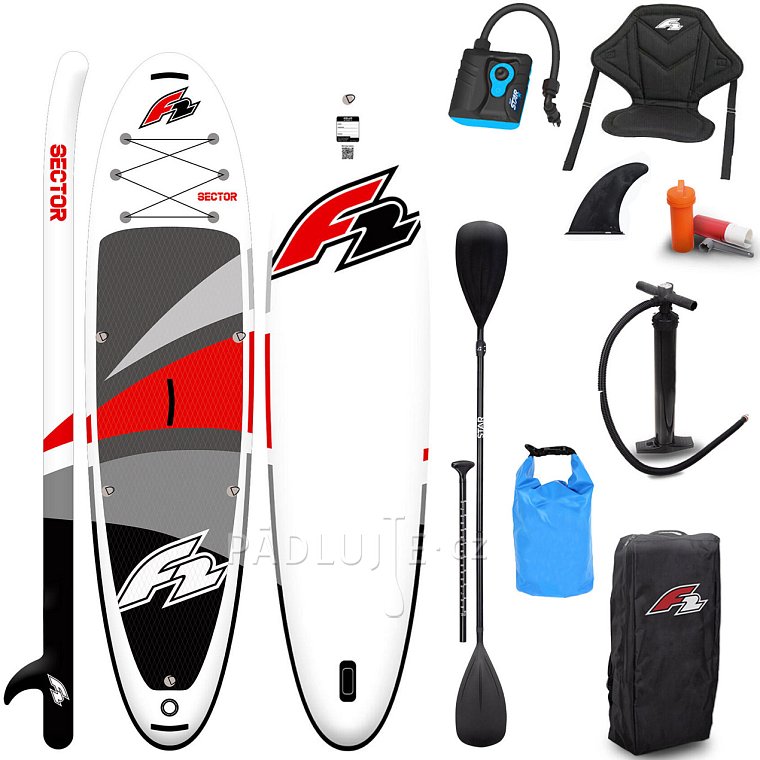 Paddleboard F2 SECTOR 11'5 COMBO RED/ORANGE - nafukovací