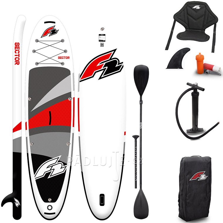 Paddleboard F2 SECTOR 11'5 COMBO RED/ORANGE - nafukovací