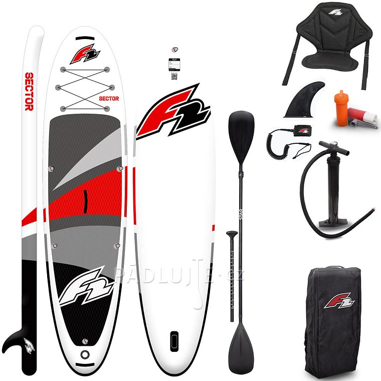 Paddleboard F2 SECTOR 11'5 COMBO RED/ORANGE - nafukovací