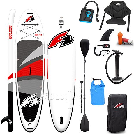 Paddleboard F2 SECTOR 11'5 COMBO RED/ORANGE - nafukovací