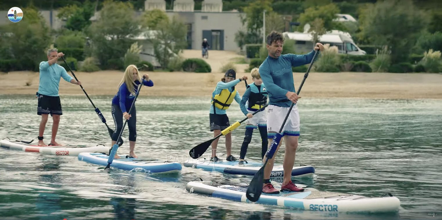 Paddleboard F2 SECTOR 11'5 COMBO RED/ORANGE - nafukovací