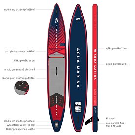 Paddleboard AQUA MARINA RACE YOUNG 12'6 model 2024