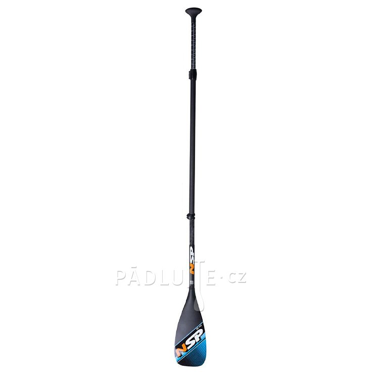 Pádlo NSP Carbon Hybrid 86 3D BLACK pro paddleboard