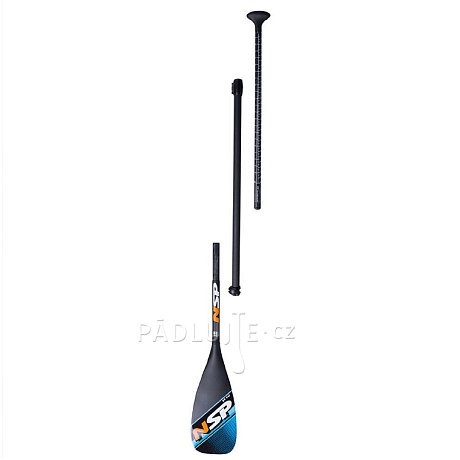 Pádlo NSP Carbon Hybrid 86 3D BLACK pro paddleboard