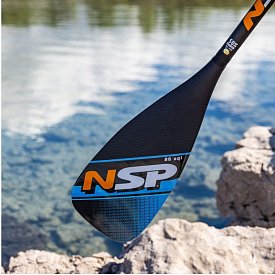 Pádlo NSP Carbon Hybrid 86 3D BLACK pro paddleboard