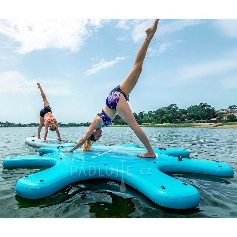 Komplet pro cvičení jógy - nafukovací molo AQUAMARINA Yoga dock  + 8x Paddleboard AQUA MARINA DHYANA 11'0 model 2023