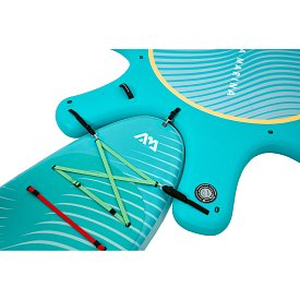 Komplet pro cvičení jógy - nafukovací molo AQUA MARINA Yoga dock + 8x paddleboard DHYANA 11'0